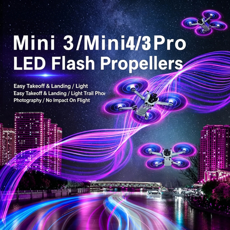 Dji Drone Mini 4 Pro - 2 Pary Świecących Śmigieł LED do