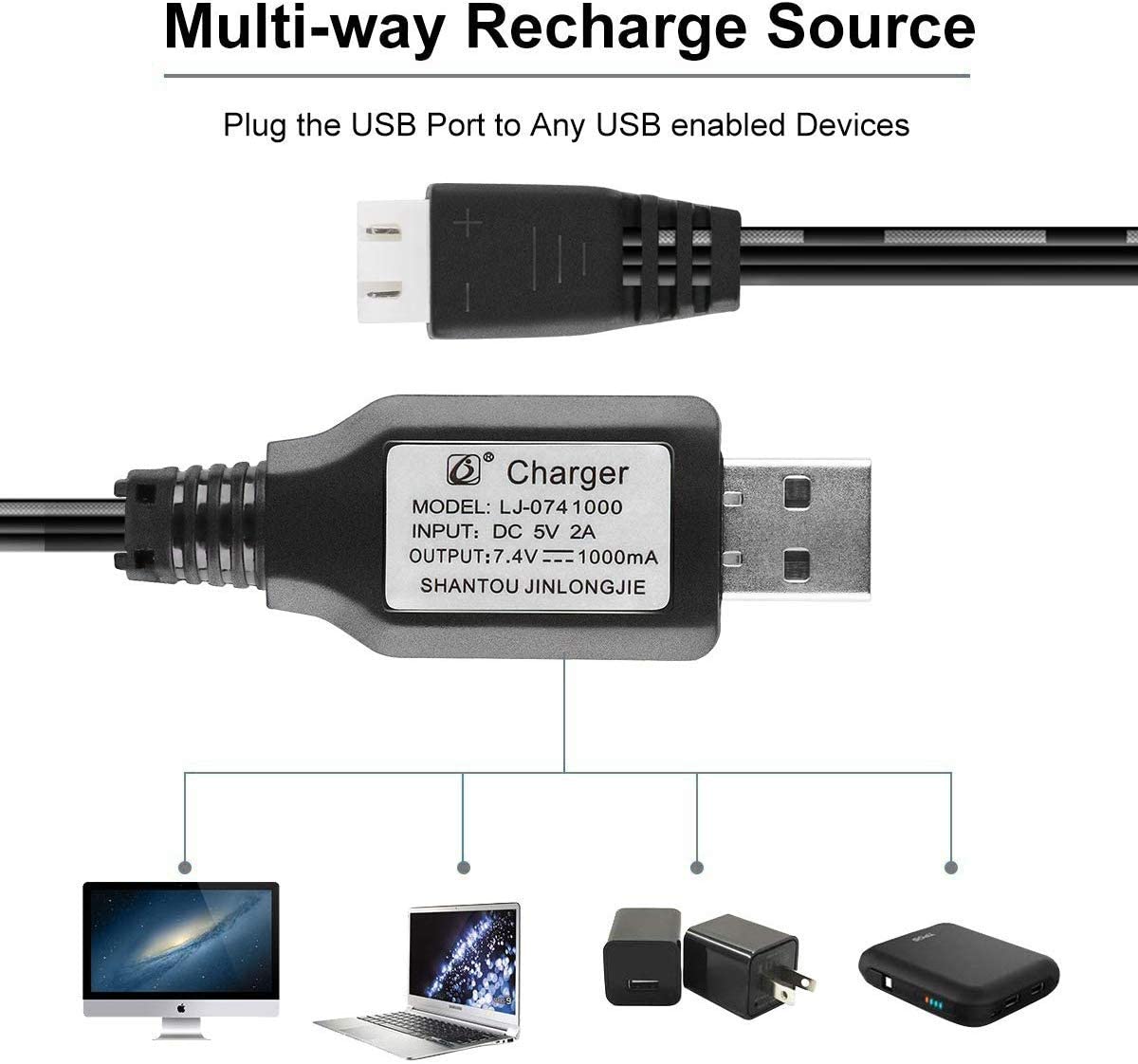 1-Pack XH-3P Balance 7.4V 1A L – Fpv Drone Charger recenzja i cena