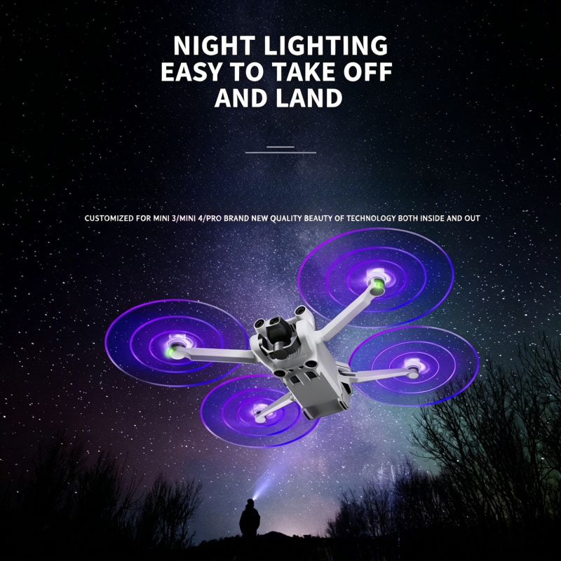 2 Pary Świecących Śmigieł LED  – Dji Drone Mini 4 Pro recenzja i cena